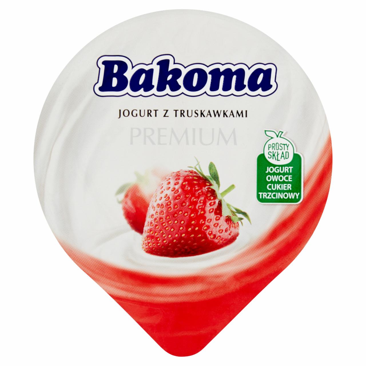 Photo - Bakoma Premium Strawberry Yoghurt 300 g