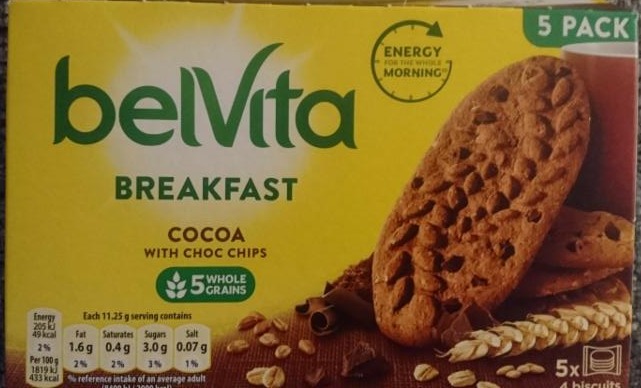 Photo - Breakfast cocoa with chocolate chips BelVita