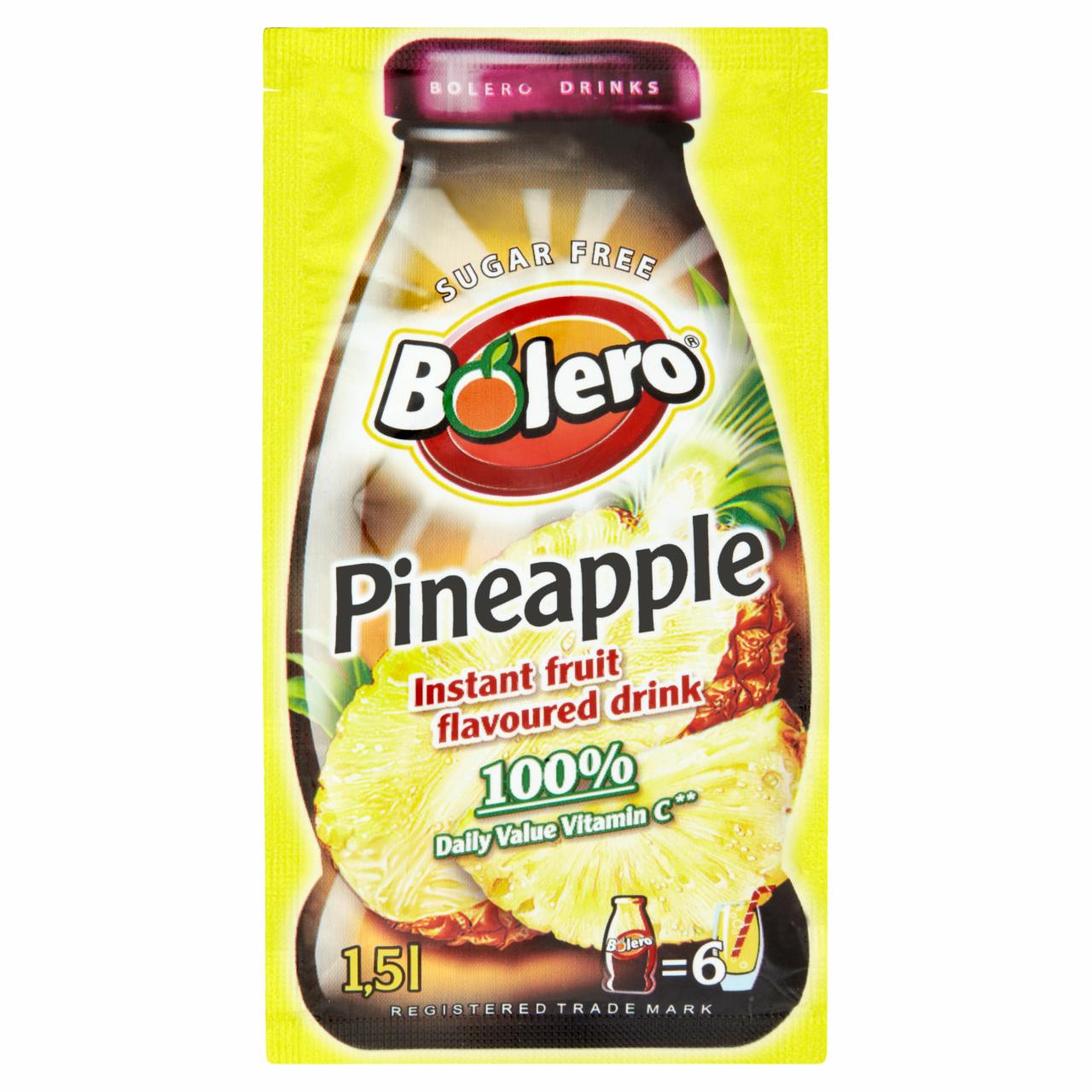 Photo - Bolero Instant Pineapple Flavoured Drink with Sweeteners 9 g