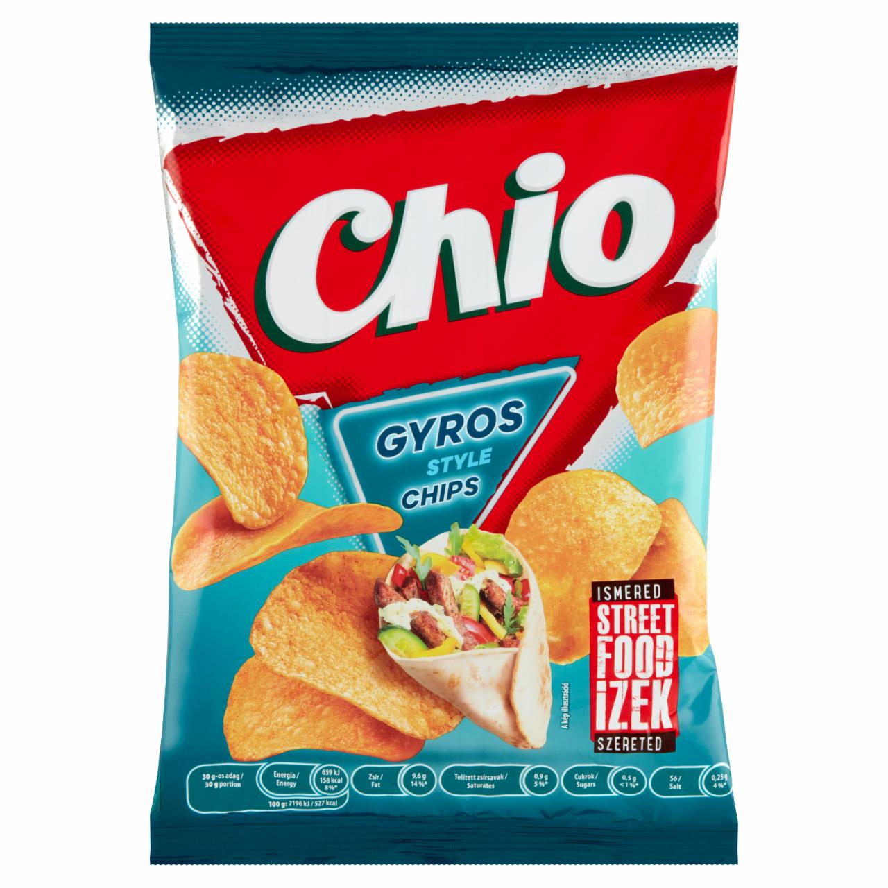 Photo - Chio Street Food Ízek Potato Chips with Gyros Flavour 70 g
