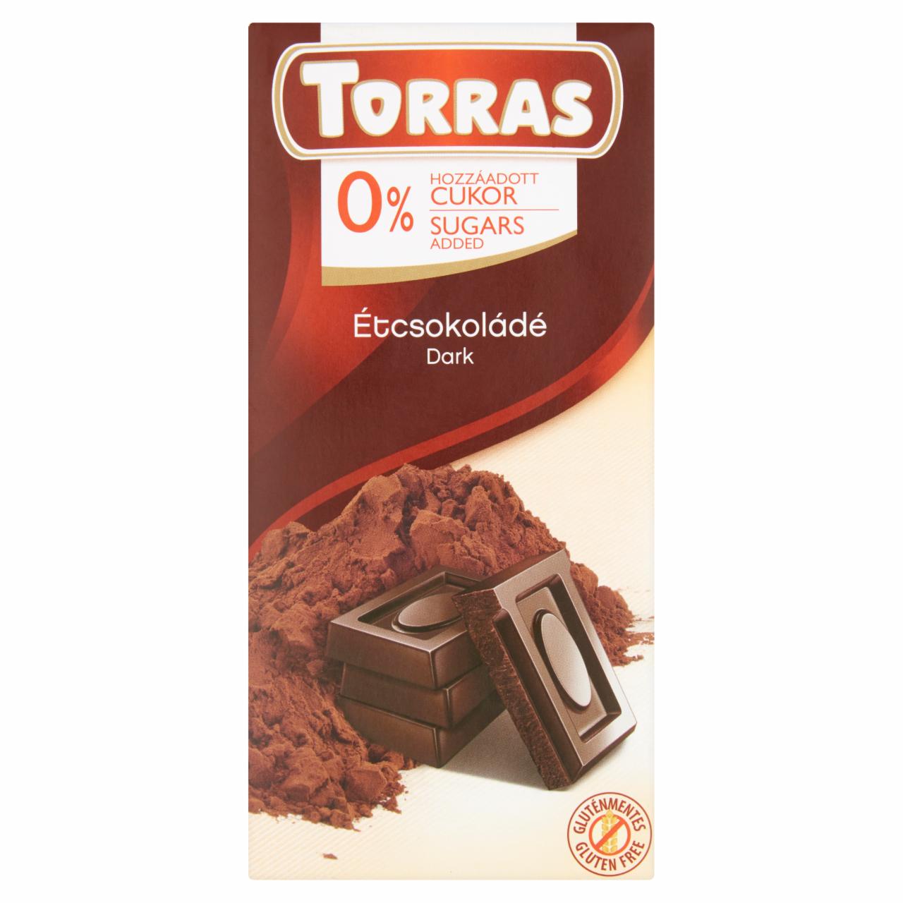 Photo - Torras Dark Chocolate with Sweetener 75 g