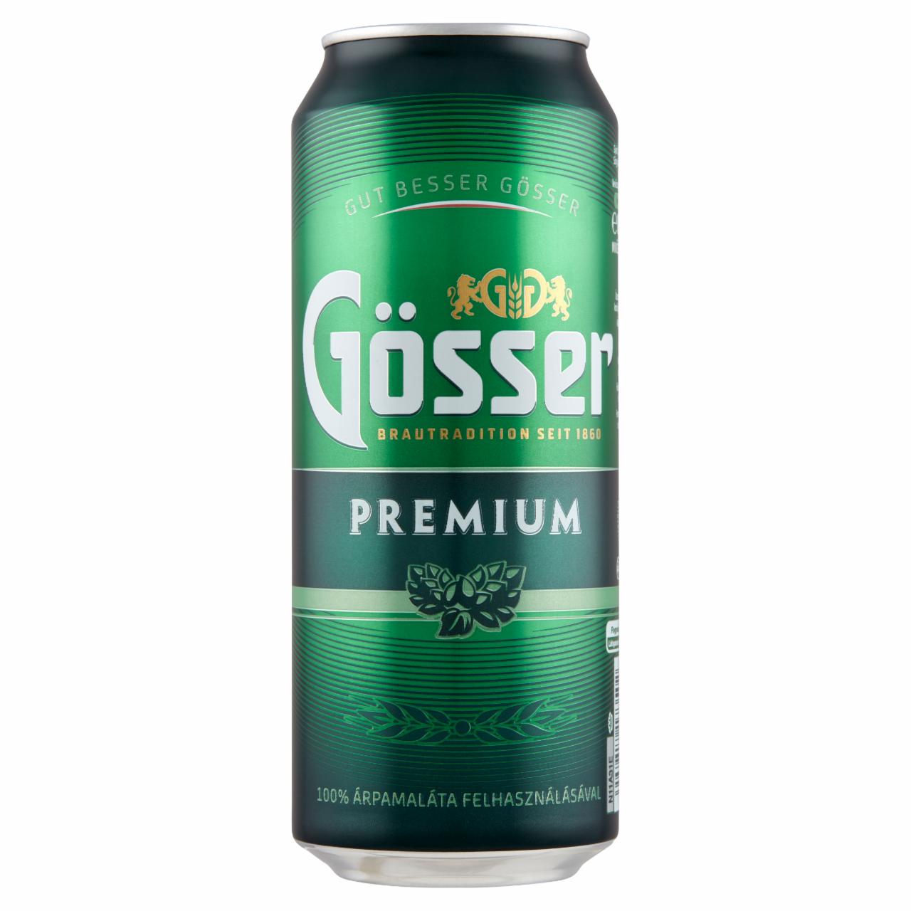 Photo - Gösser Premium Lager Beer 5% 0,5 l Can