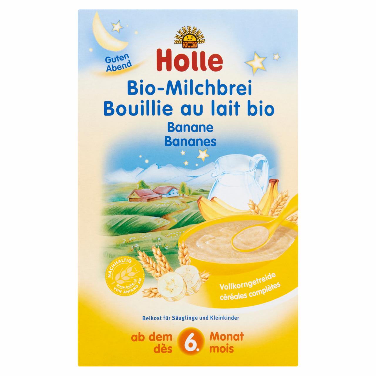 Photo - Holle Bio Milk Porridge Banana for Newborns after 6. Months Onwards 250 g