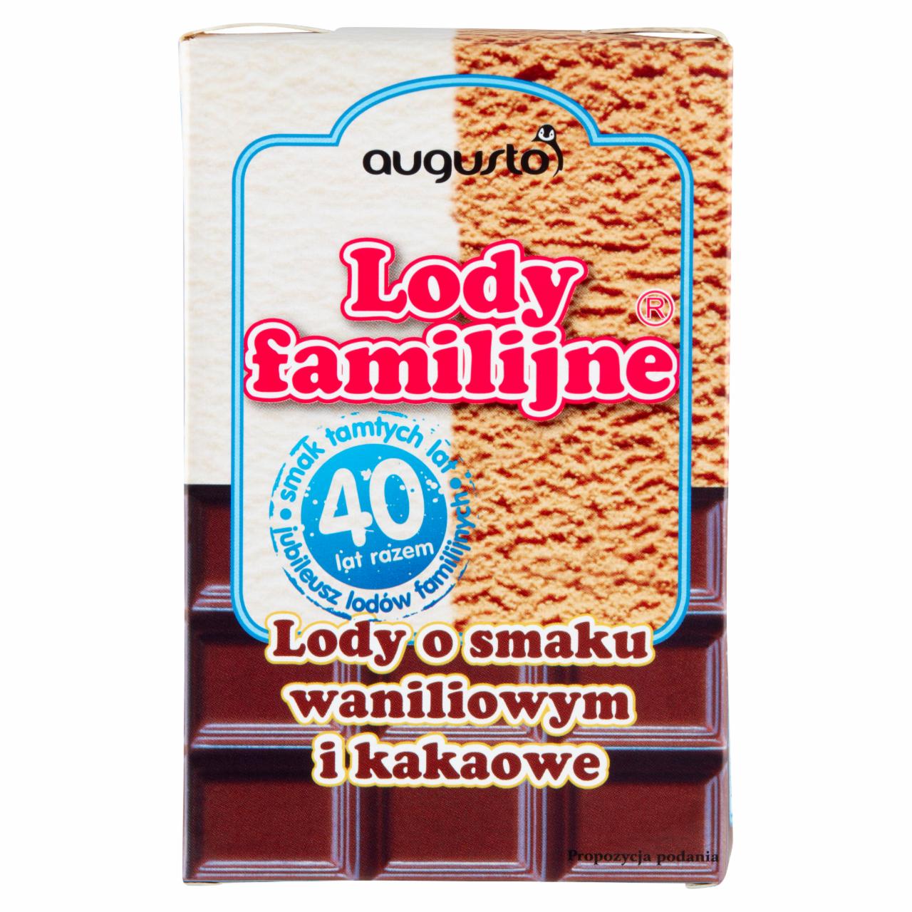 Photo - Augusto Lody familijne Vanilla and Cocoa Flavour Ice Cream 480 ml