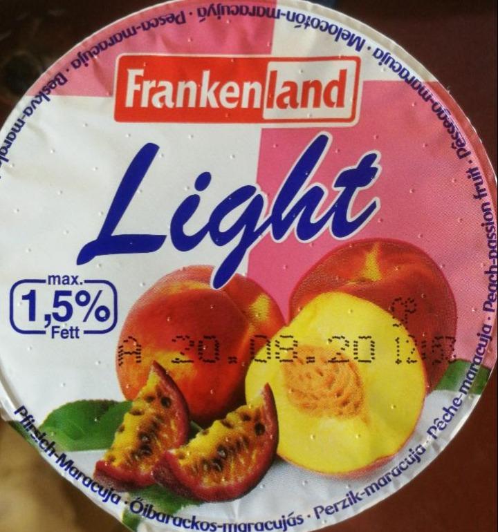 Photo - Light 1,5% yogurt peach passion fruit Frankenland