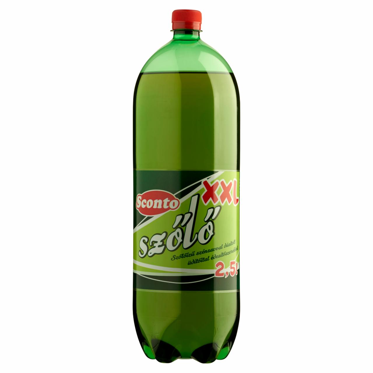 Photo - Sconto XXL Energy-Free Grape Flavoured Carbonated Drink with Sweeteners 2,5 l