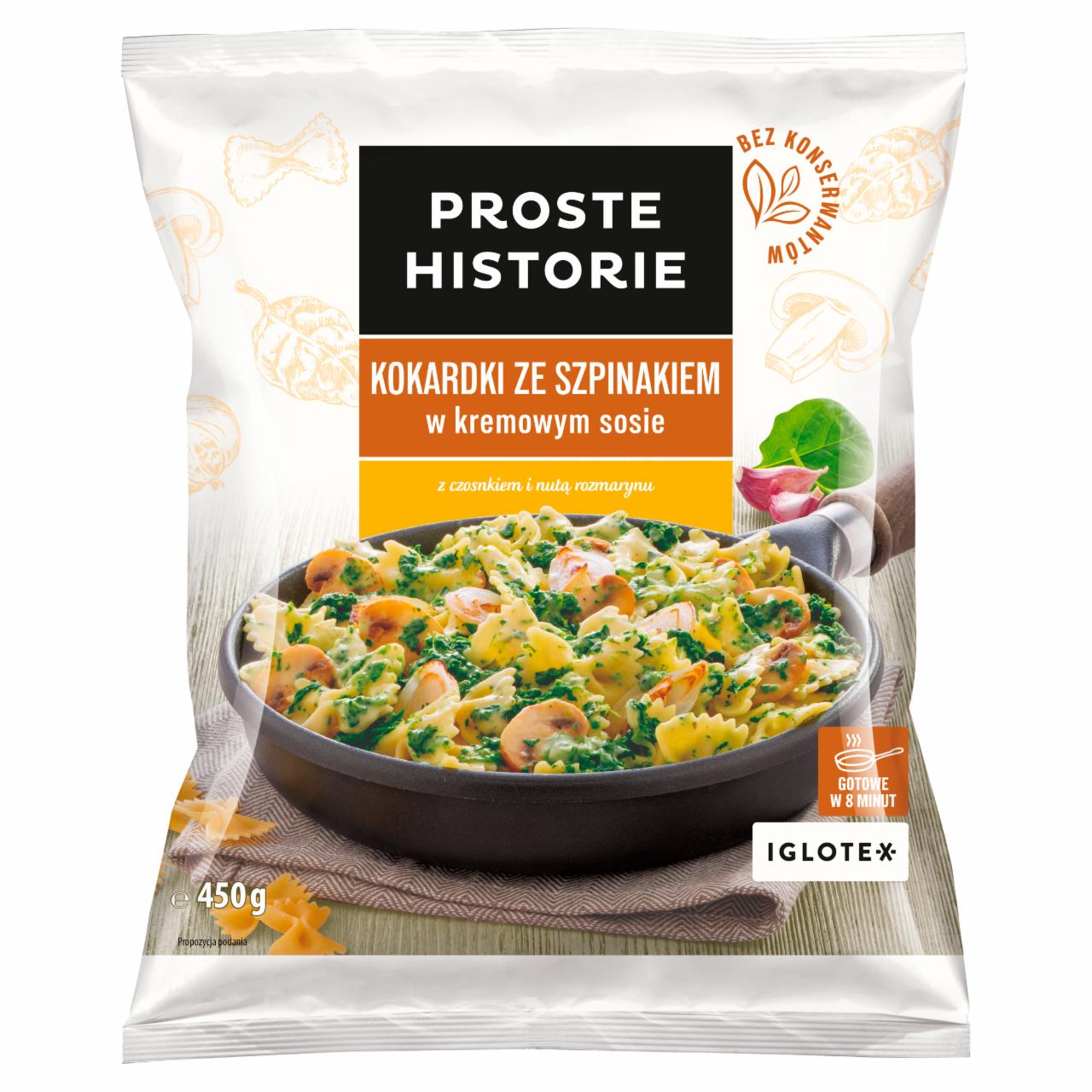 Photo - Proste Historie Farfalle with Spinach in Creamy Sauce 450 g