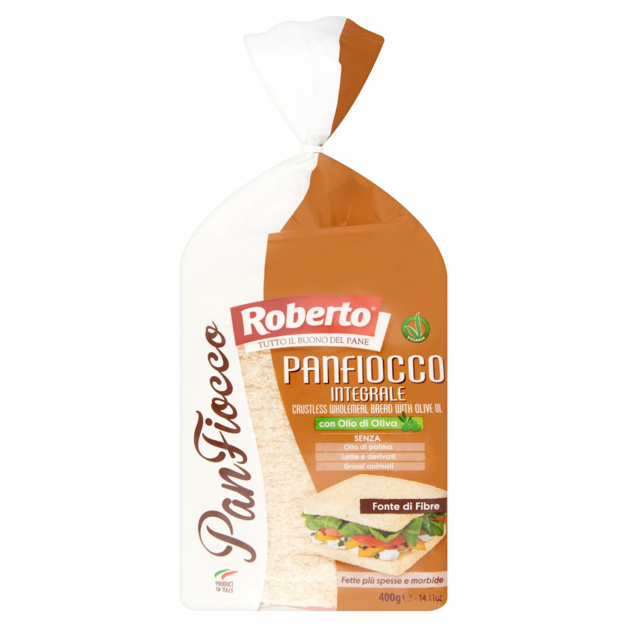 Photo - Roberto Crustless Wholemeal Bread with Olive Oil 400 g