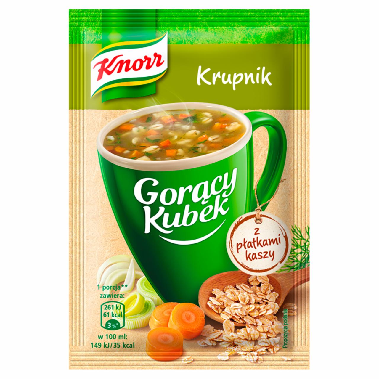 Photo - Knorr Gorący Kubek Barley Soup with Groat Flakes 18 g