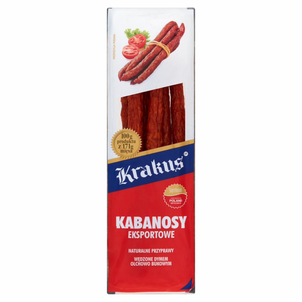Photo - Krakus Export Kabanosy Pork Sausages 180 g