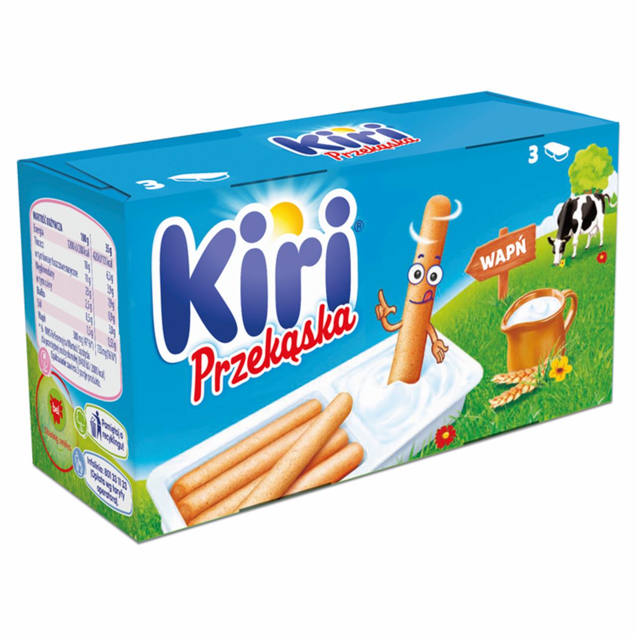 Photo - Kiri Snack Cream Cheese with Bread Fingers 105 g (3 x 35 g)