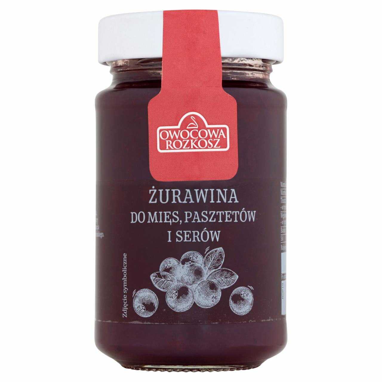 Photo - Owocowa Rozkosz Cranberry for Meat Pate and Cheese 250 g