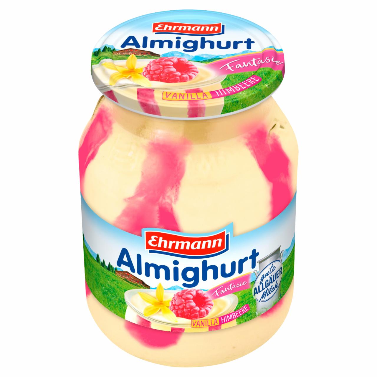 Photo - Ehrmann Vanilla Flavoured with Raspberry Filling Yogurt 500 g