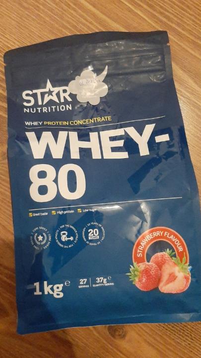 Photo - Whey 80 Strawberry Flavour Star Nutrition