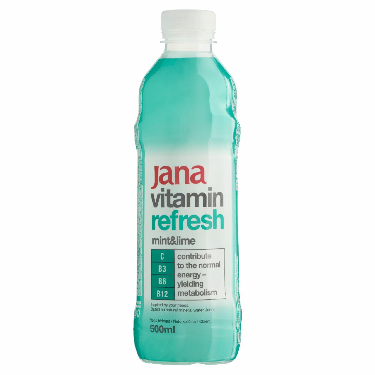 Photo - Jana Vitamin Refresh Mint and Citrus Alcohol-Free Soft Drink with Sugar and Sweetener 500 ml
