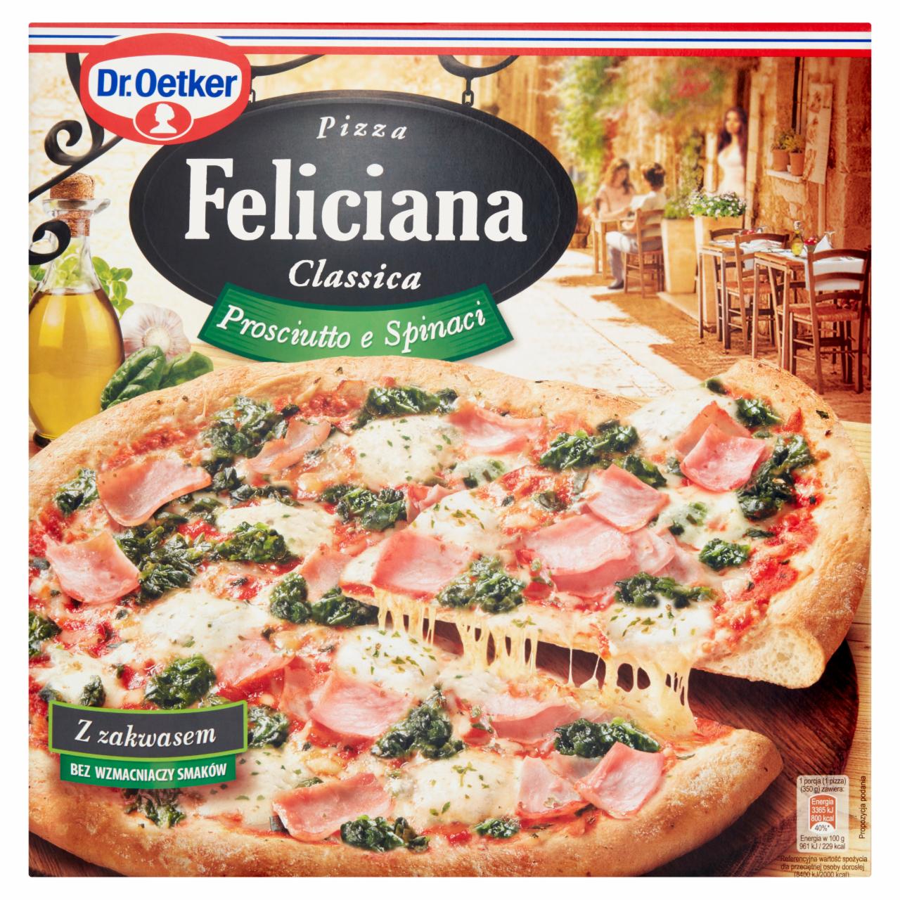 Photo - Dr. Oetker Feliciana Classica Prosciutto e Spinaci Pizza 350 g