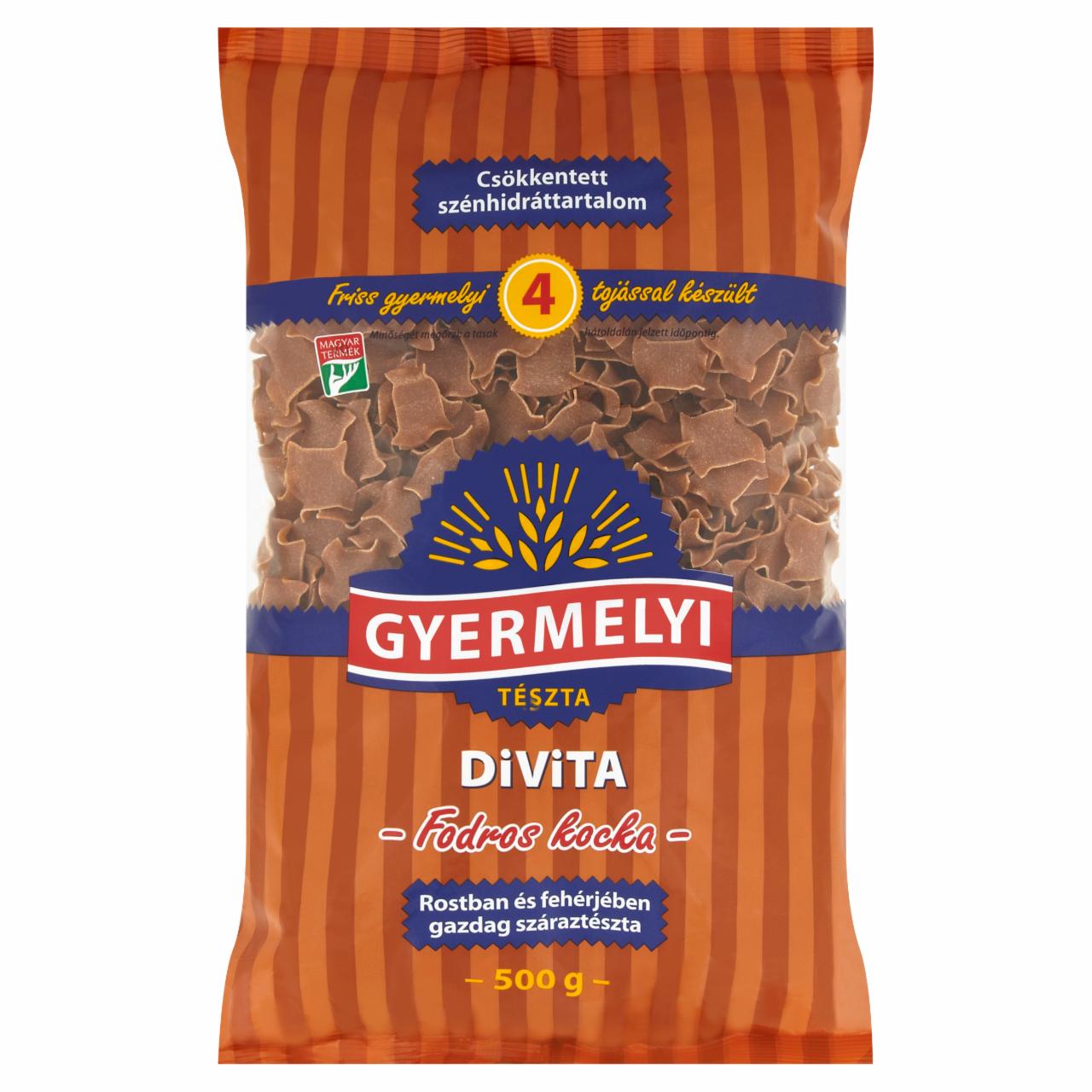 Photo - Gyermelyi Divita Frilly Squares Dried Pasta with 4 Eggs 500 g