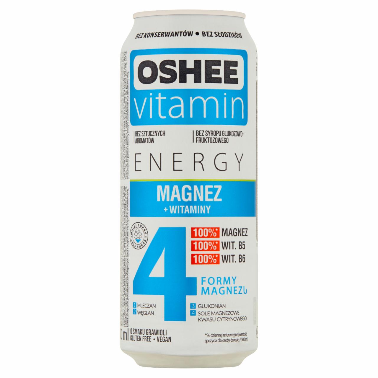 Photo - Oshee Vitamin Energy Gravioli Flavoured Sparkling Drink 500 ml