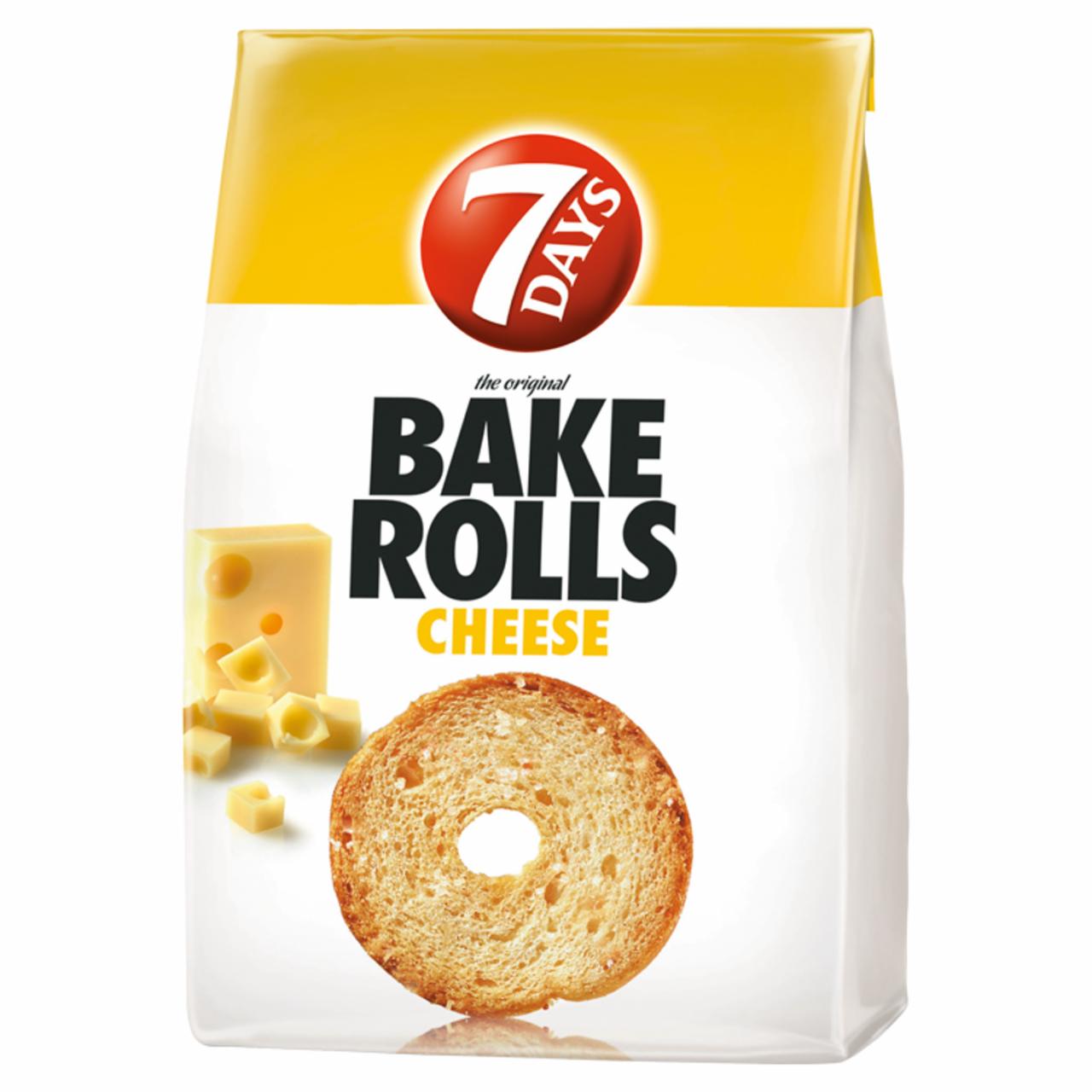 Photo - 7DAYS Bake Rolls Bread Crisps with Cheese 80 g