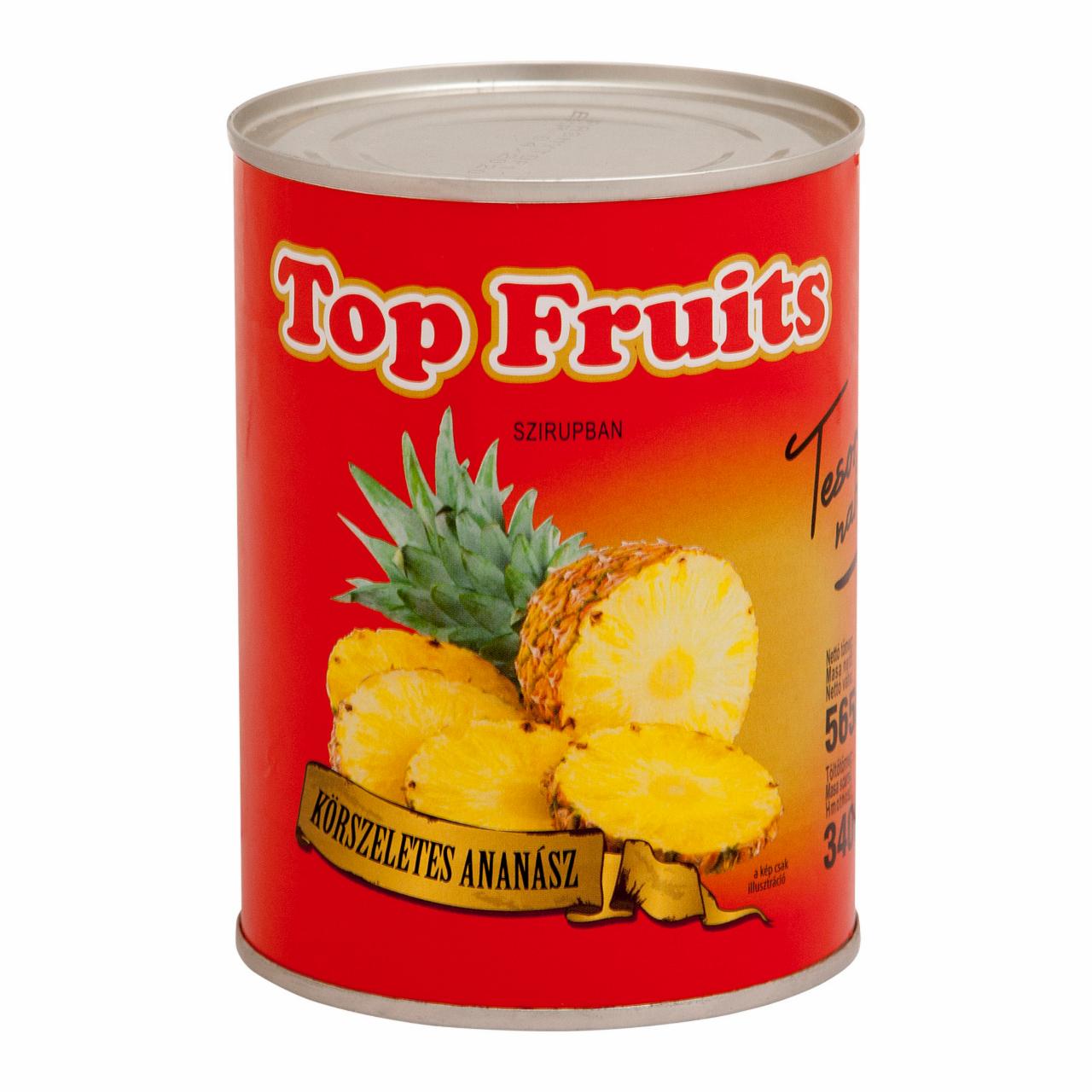 Photo - Top Fruit Pineapple slices lighy syrup 565 g