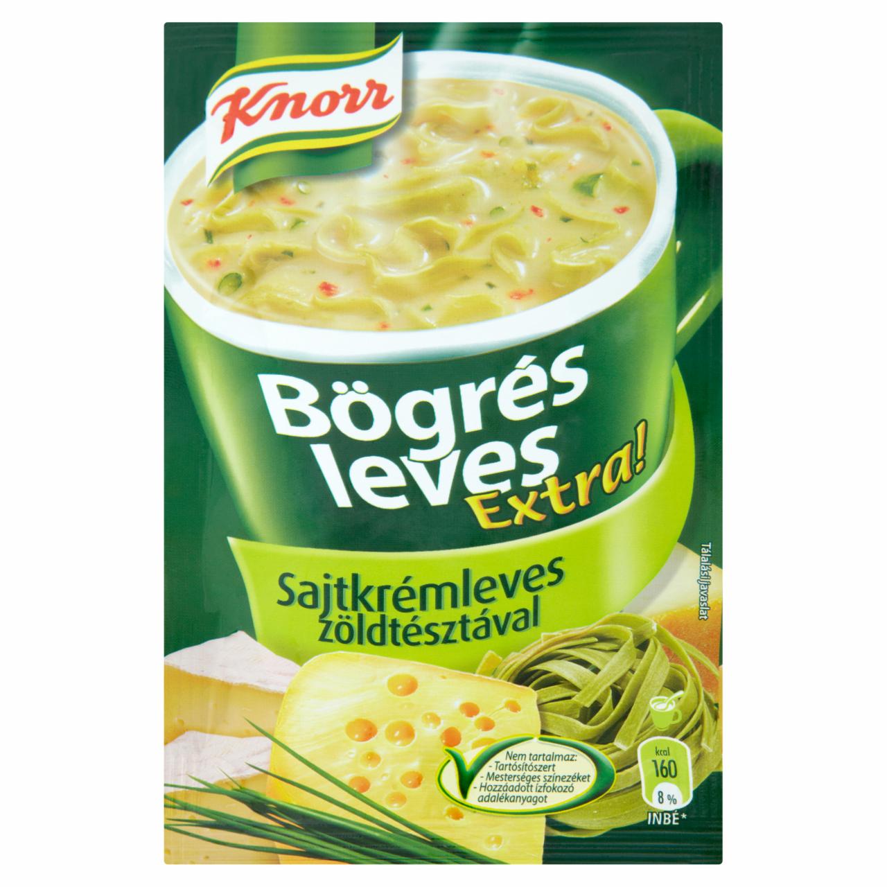 Photo - Knorr Bögrés Leves Extra Cheese Soup with Green Pasta 35 g