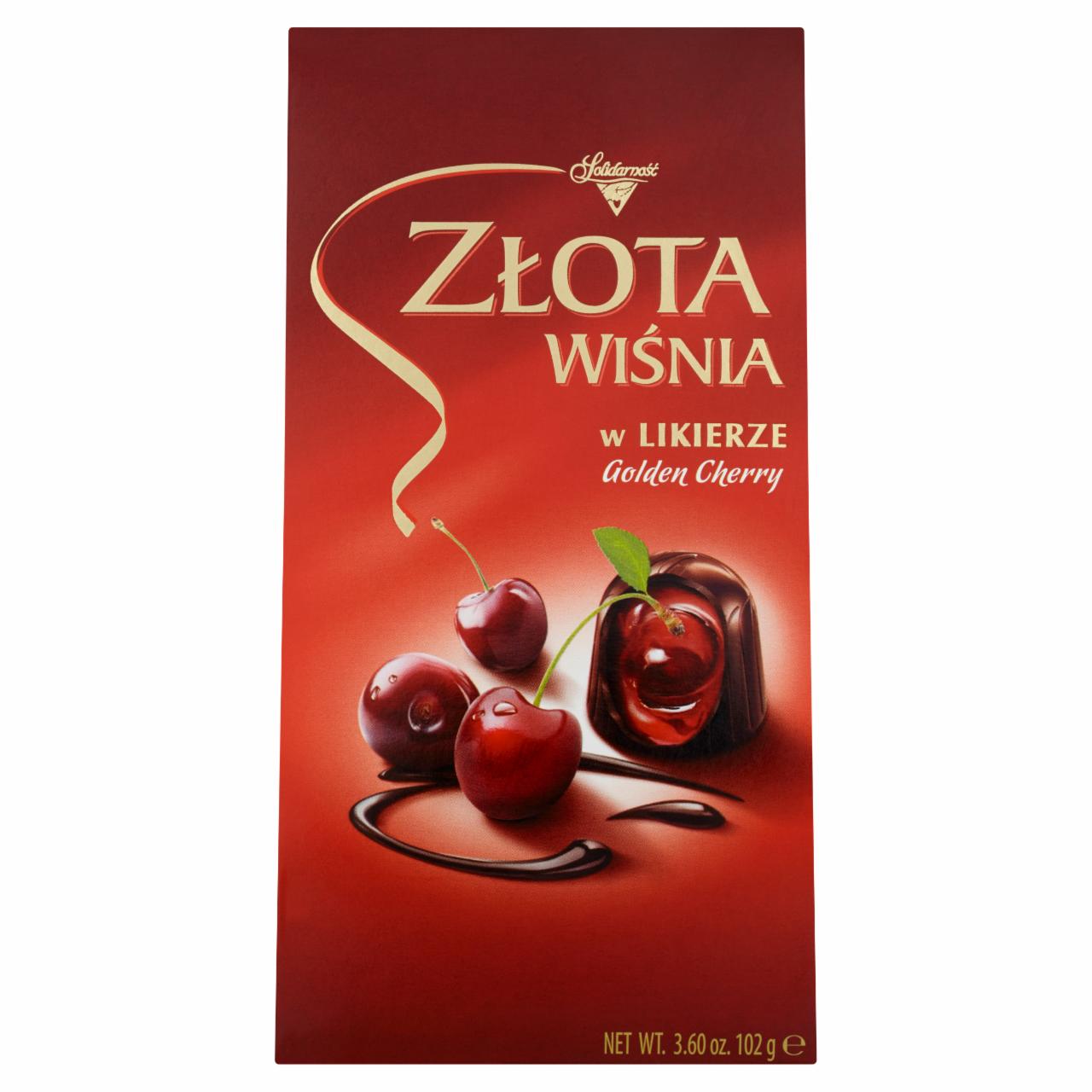 Photo - Solidarność Golden Cherry Alcoholized Cherry and Liqueur Filled Chocolates 102 g