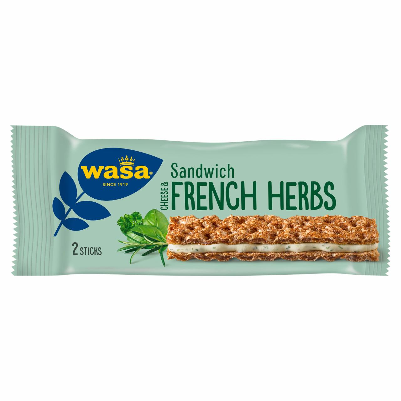 Photo - Wasa Sandwich Cheese & French Herbs 30 g (2 Pieces)
