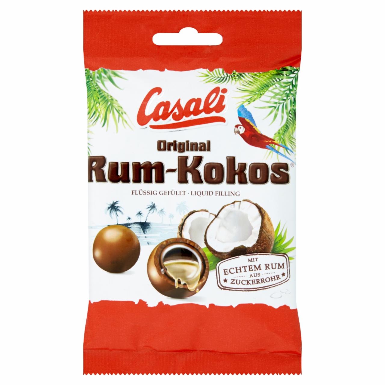 Photo - Casali Original Rum-Coconut Dragees with Alcoholic Filling Covered with Chocolate 100 g