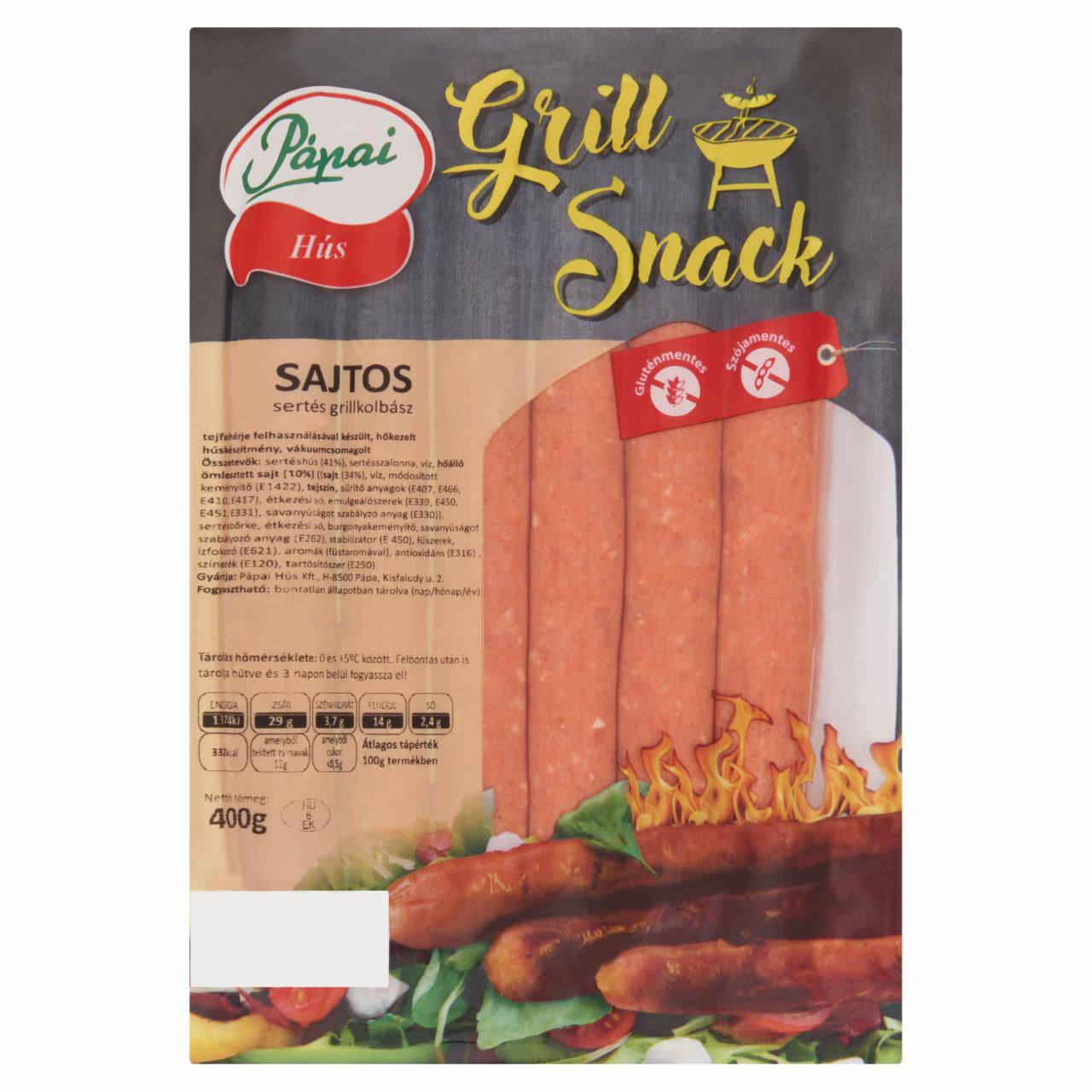 Photo - Pápai Grill Snack Cheesy Grill Sausage 400 g