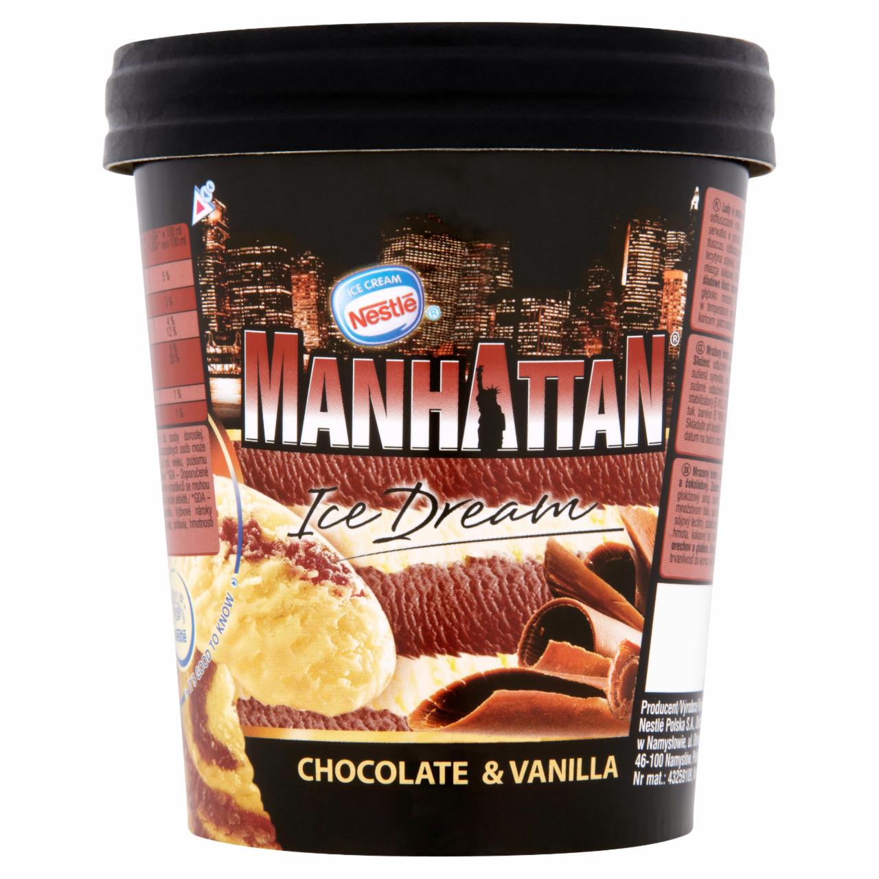Photo - Manhattan Ice Dream Chocolate and Vanilla Ice Cream 450 ml