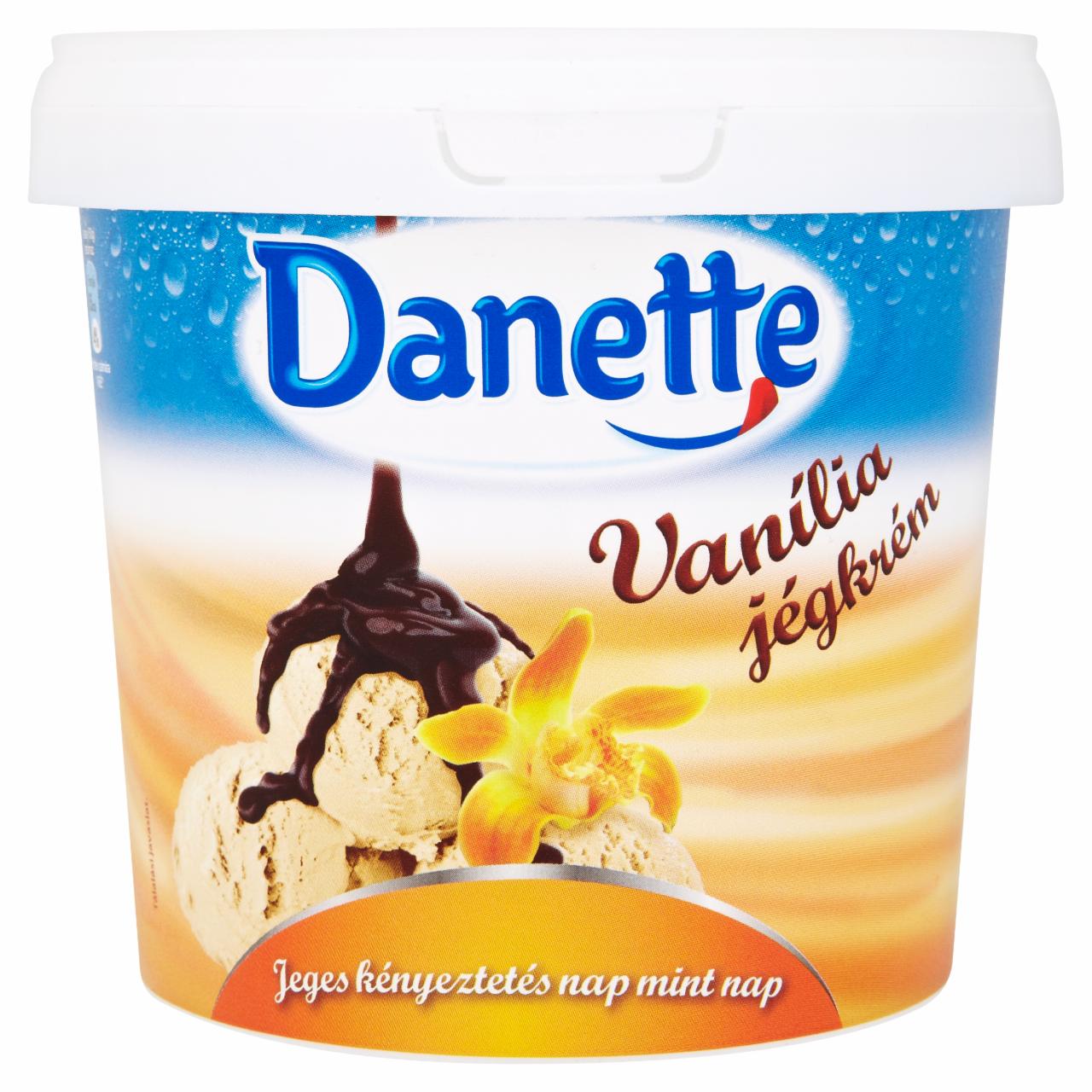 Photo - Danette Vanilla Ice Cream with Chocolate Flavoured Sauce 1000 ml