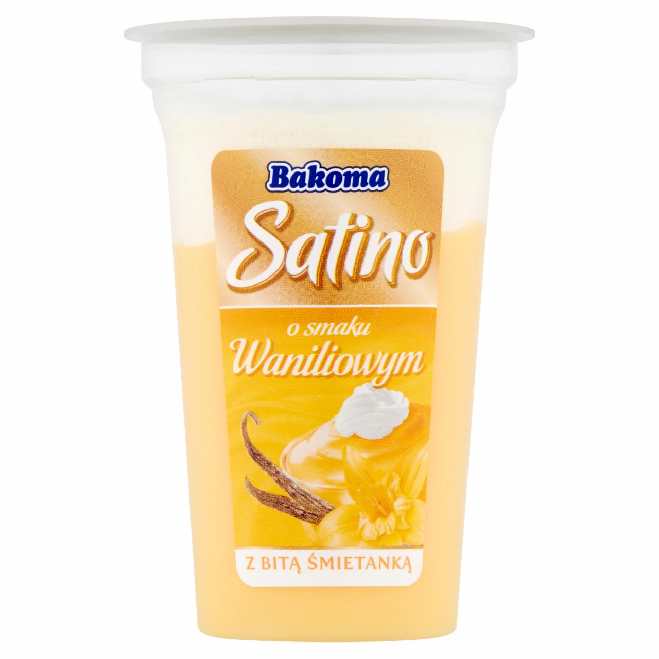 Photo - Bakoma Satino Vanilla Flavoured with Whipped Cream Dessert 170 g