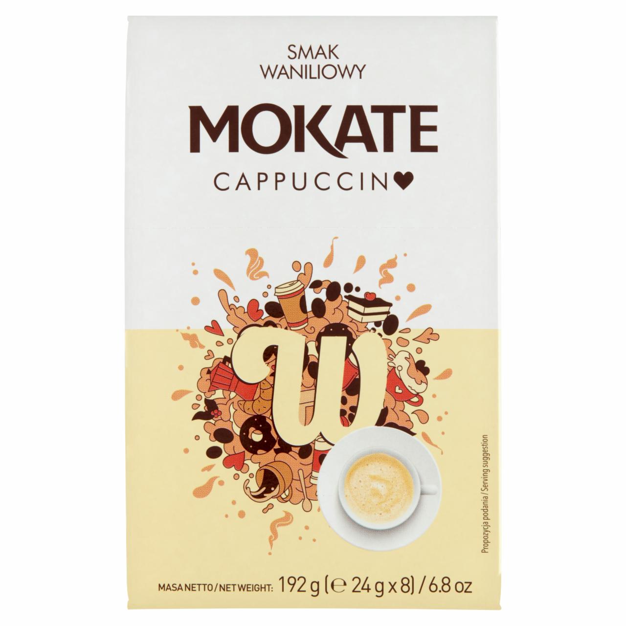 Photo - Mokate Vanilla Flavour Cappuccino 192 g (8 x 24 g)