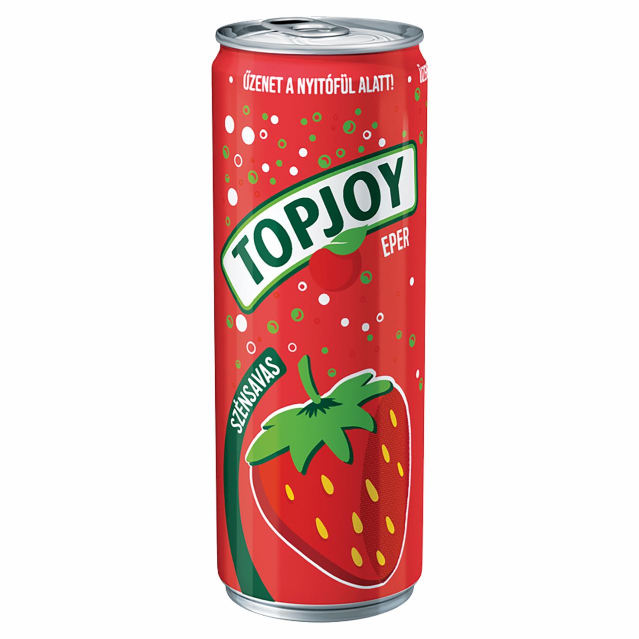 Photo - Topjoy Strawberry Flavored Carbonated Soft Drink 330 ml