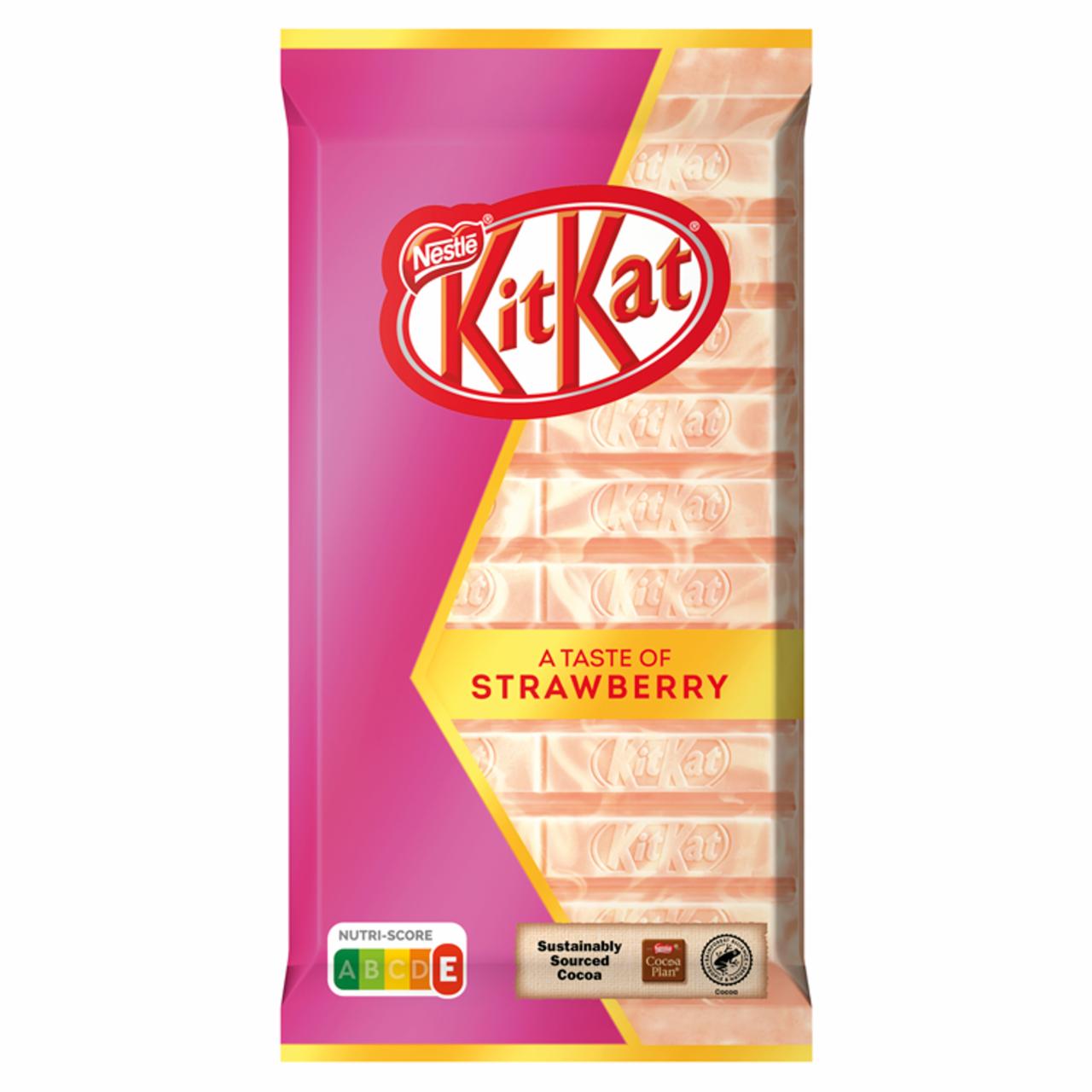 Photo - KitKat Crispy Wafer in Strawberry Flavored White Chocolate and Milk Chocolate 112 g