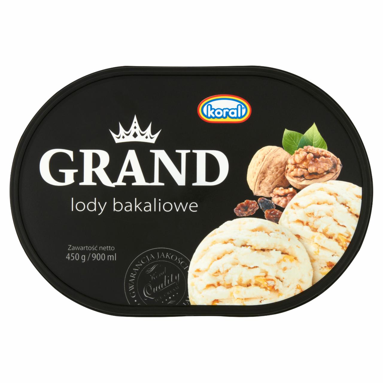Photo - Koral Grand Dried Fruit and Nuts Ice Cream 900 ml