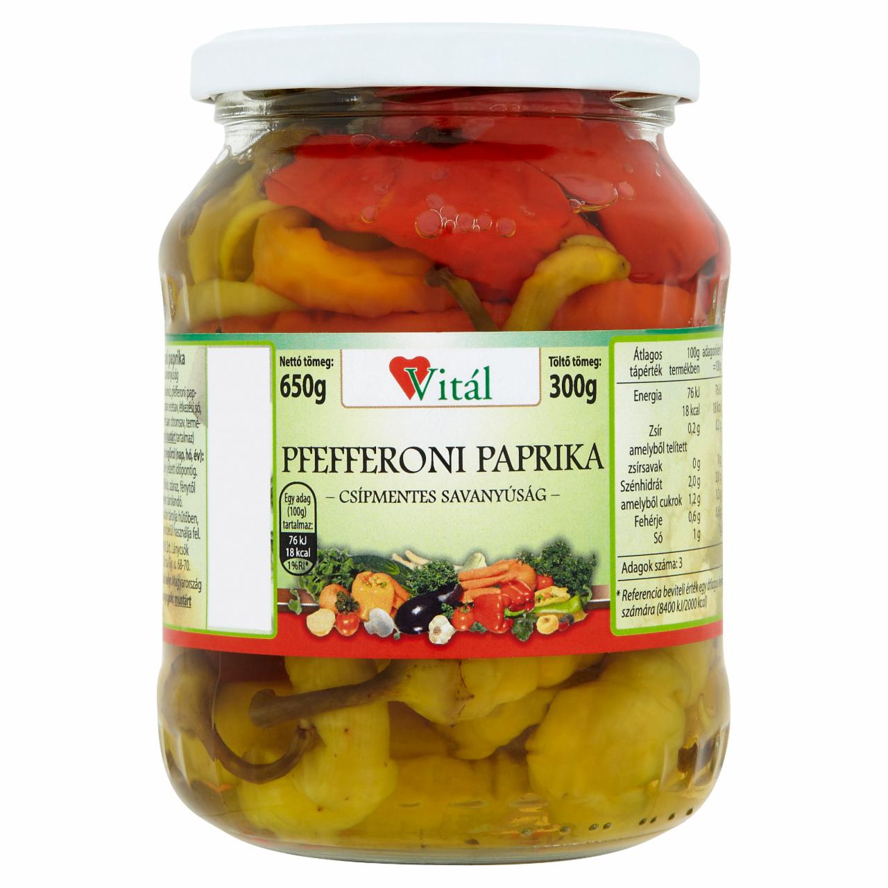 Photo - Vitál Pfefferoni Pepper 650 g