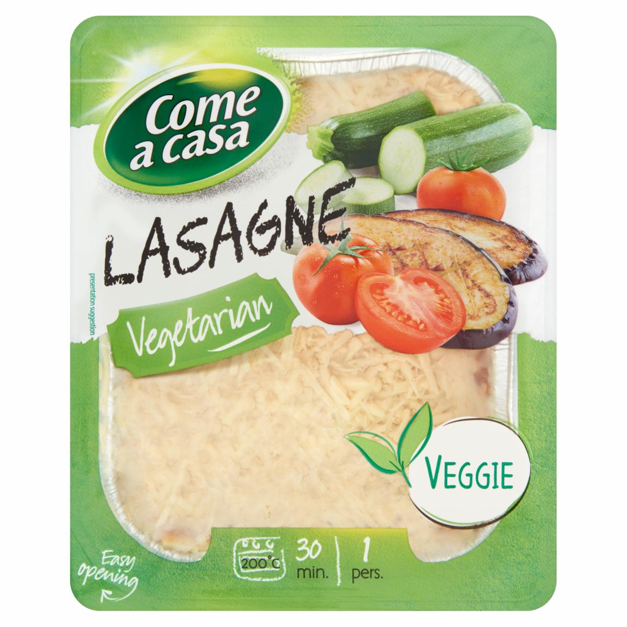 Photo - Come a Casa Vegetarian Lasagne 400 g