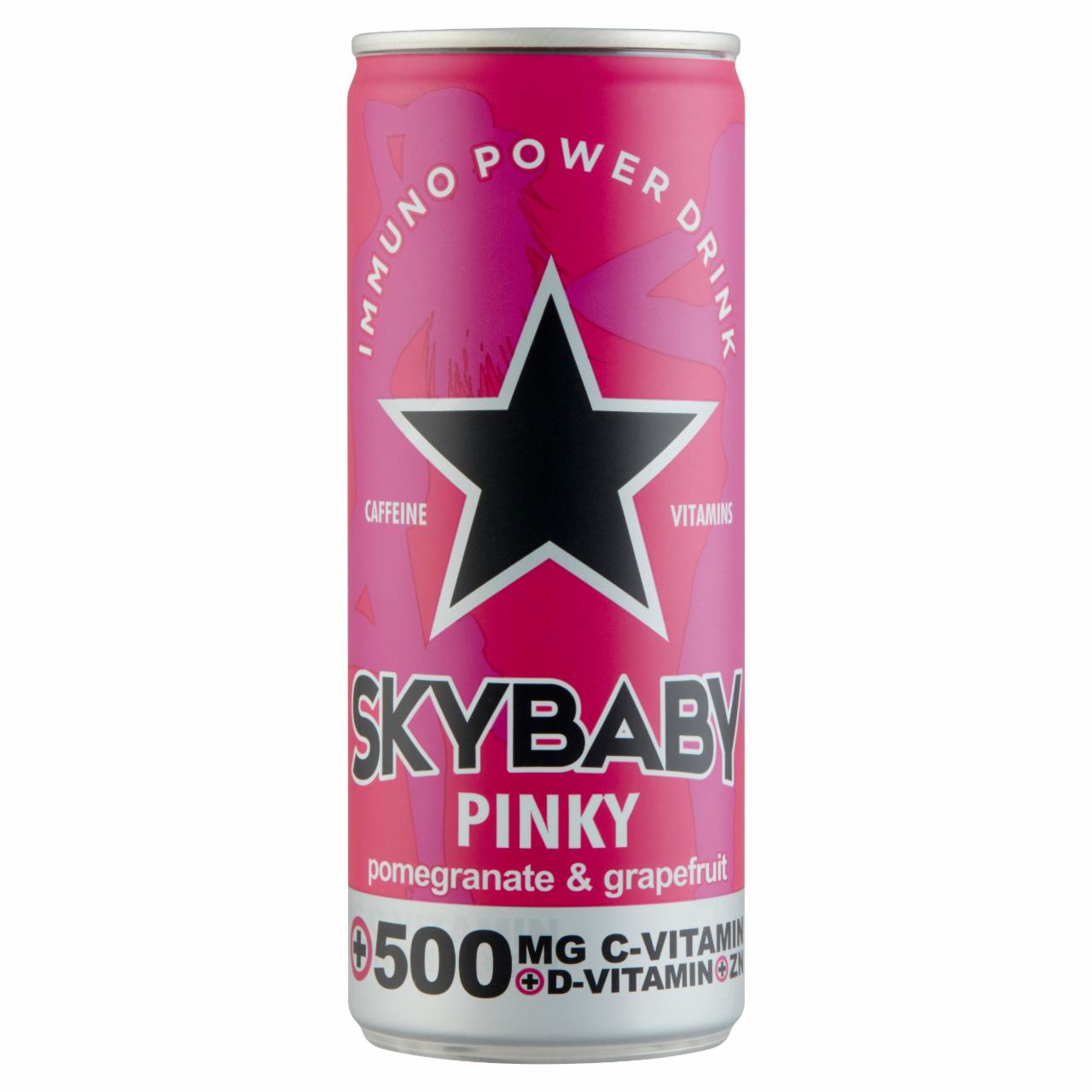 Photo - Skybaby Power Drink Pinky Carbonated Grapefruit and Pomegranate Flavored Non-Alcoholic Drink 0,25 l