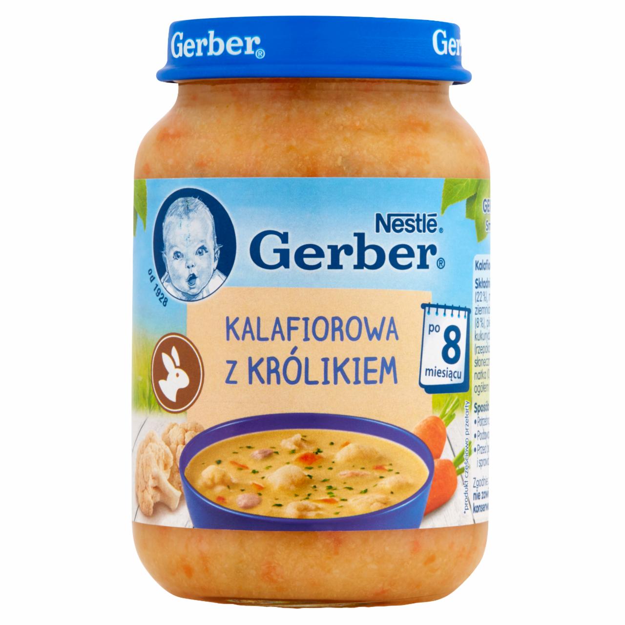 Photo - Gerber Cauliflower Soup with Rabbit for Infants after 8. Months Onwards 190 g