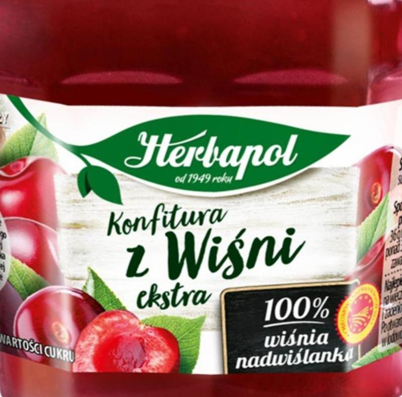 Photo - Herbapol Reduced Sugar Cherry Extra Jam 240 g