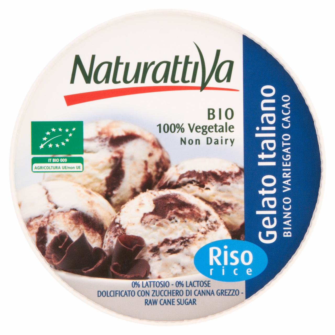 Photo - Naturattiva Vanilla Rice BIO Ice Cream with Cacao 400 g