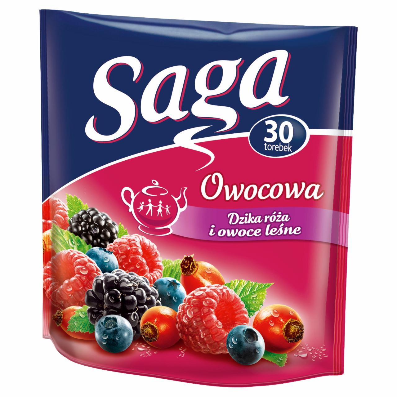 Photo - Saga Fruit Wild Rose and Berries Tea 60 g (30 Tea Bags)
