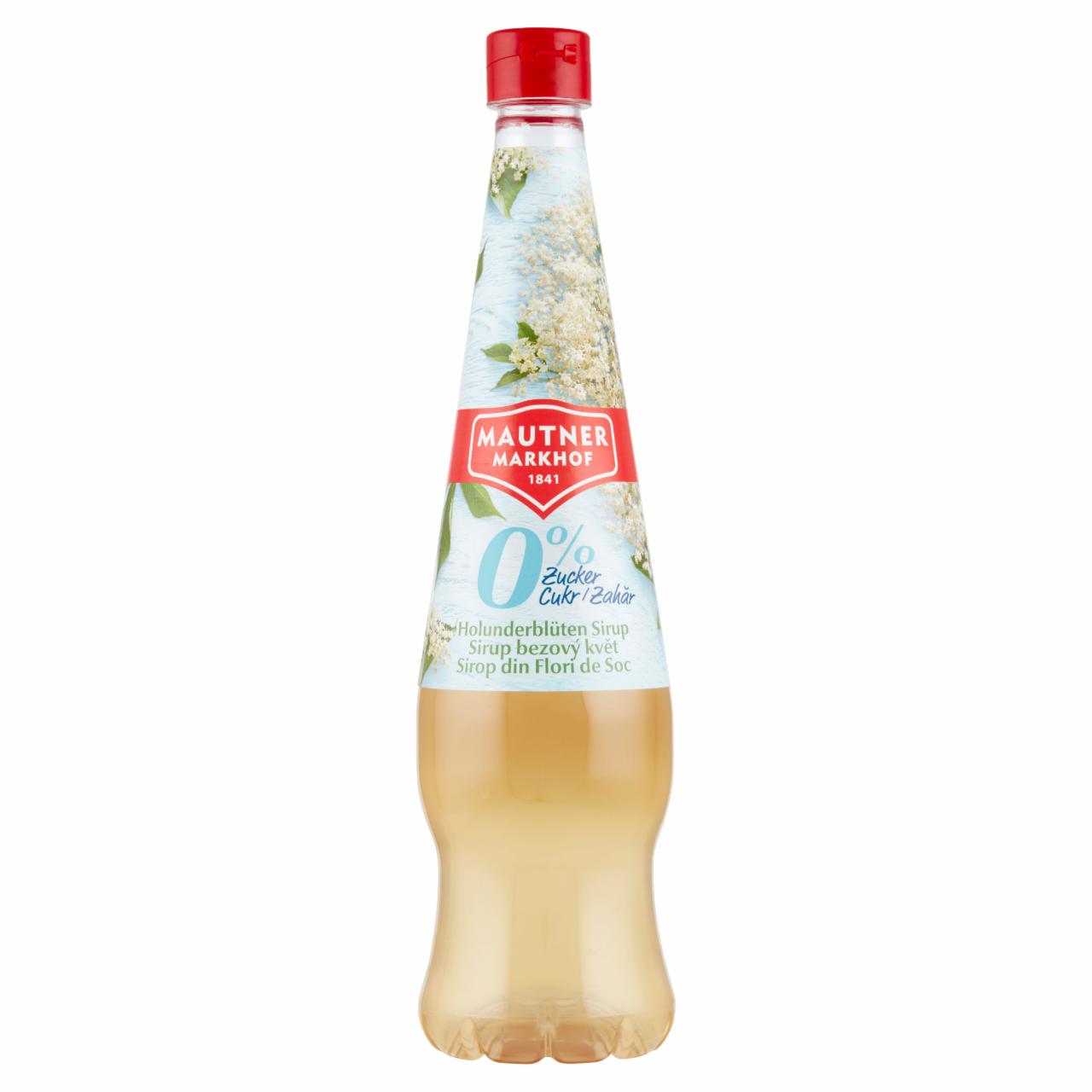 Photo - Mautner Markhof Elderflower Syrup with No Added Sugar, with Sweeteners 0,7 l 