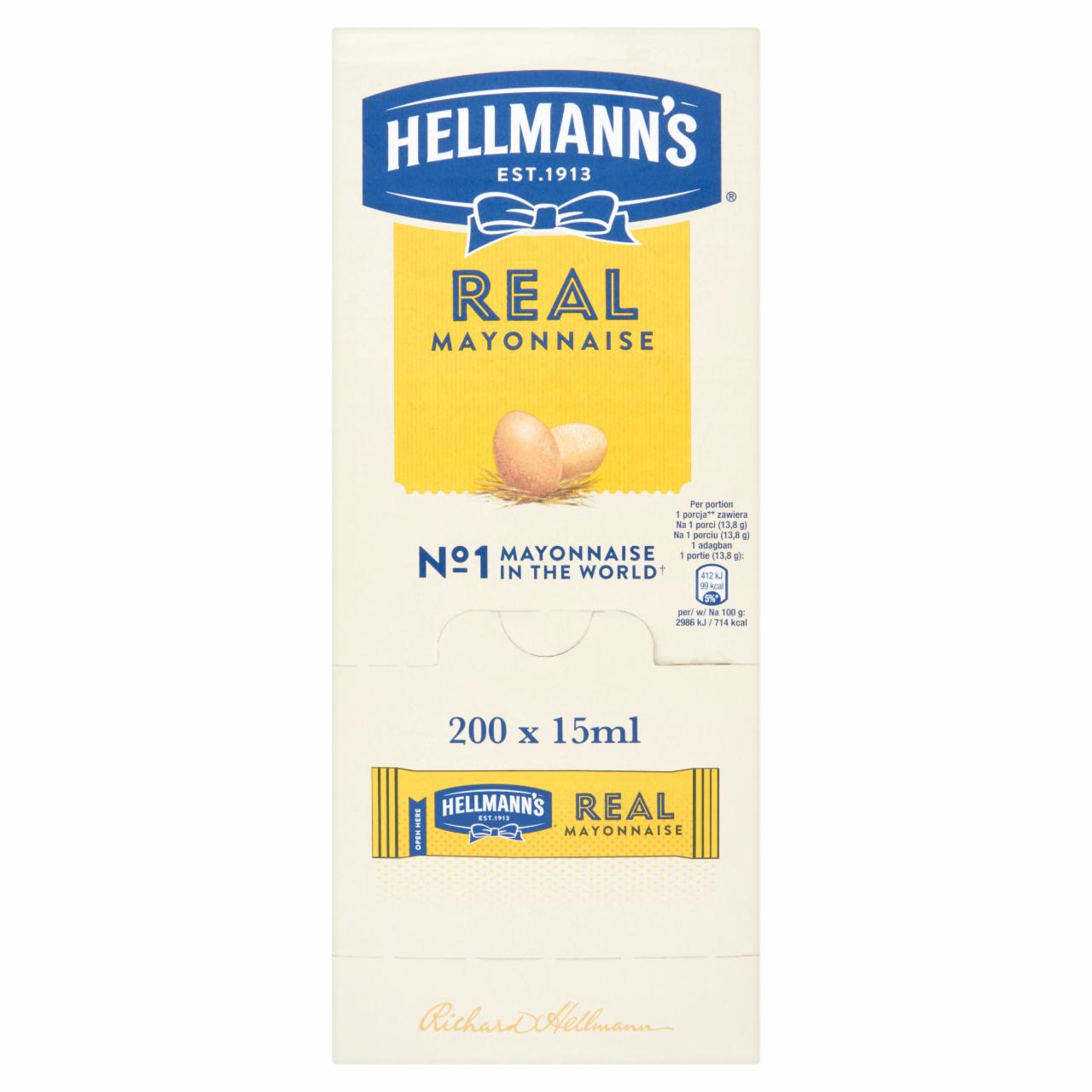 Photo - Hellmann's Mini Real Mayonnaise 200 x 15 ml