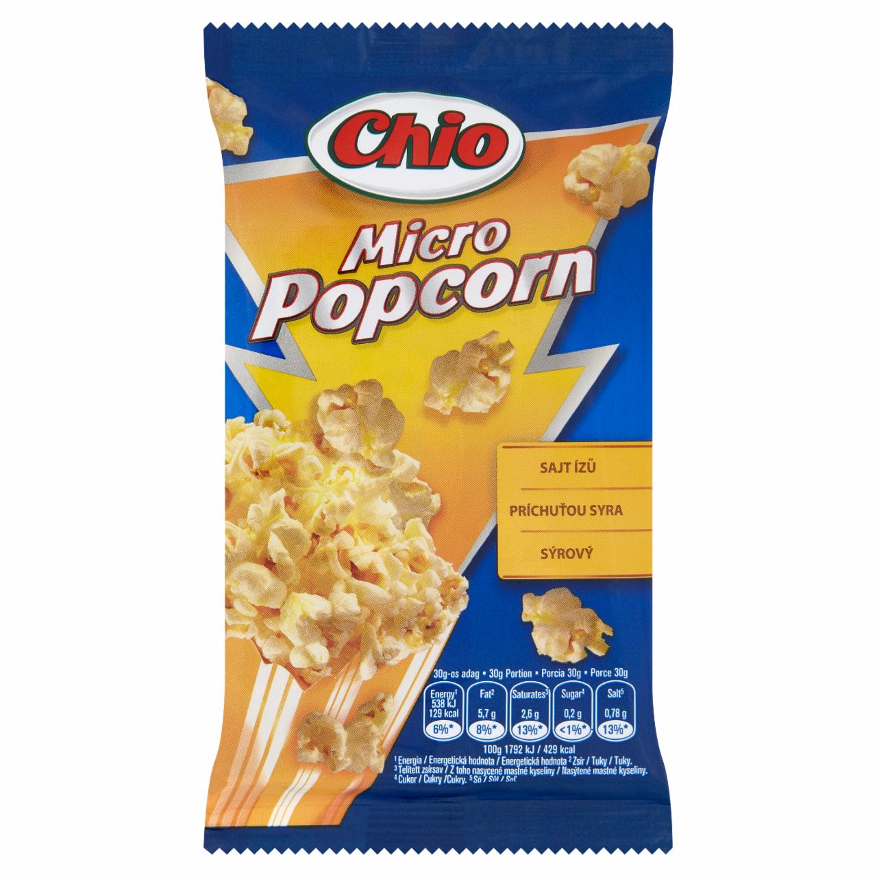 Photo - Chio Micro Popcorn Cheese Flavoured Microwave Popcorn 80 g