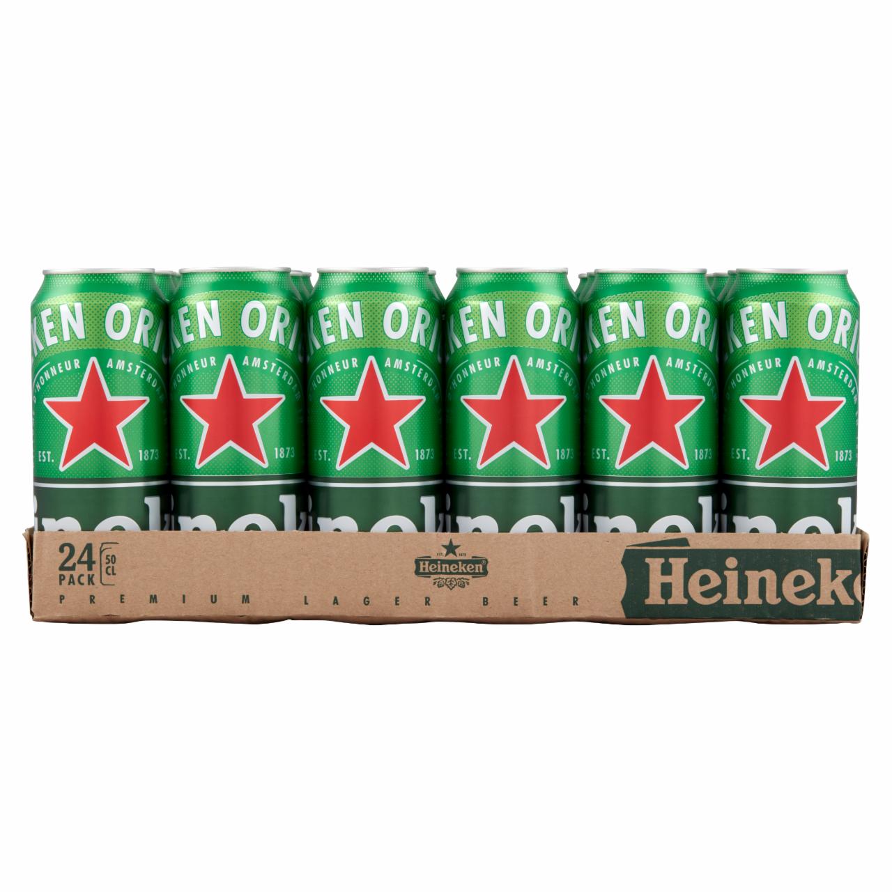 Photo - Heineken Premium Lager Beer 5% 24 x 0,5 l Tray