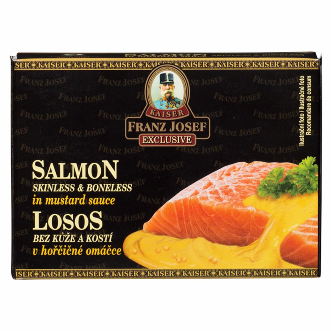 Photo - Kaiser Franz Josef Exclusive Skinless and Boneless Salmon in Mustard Sauce 110 g