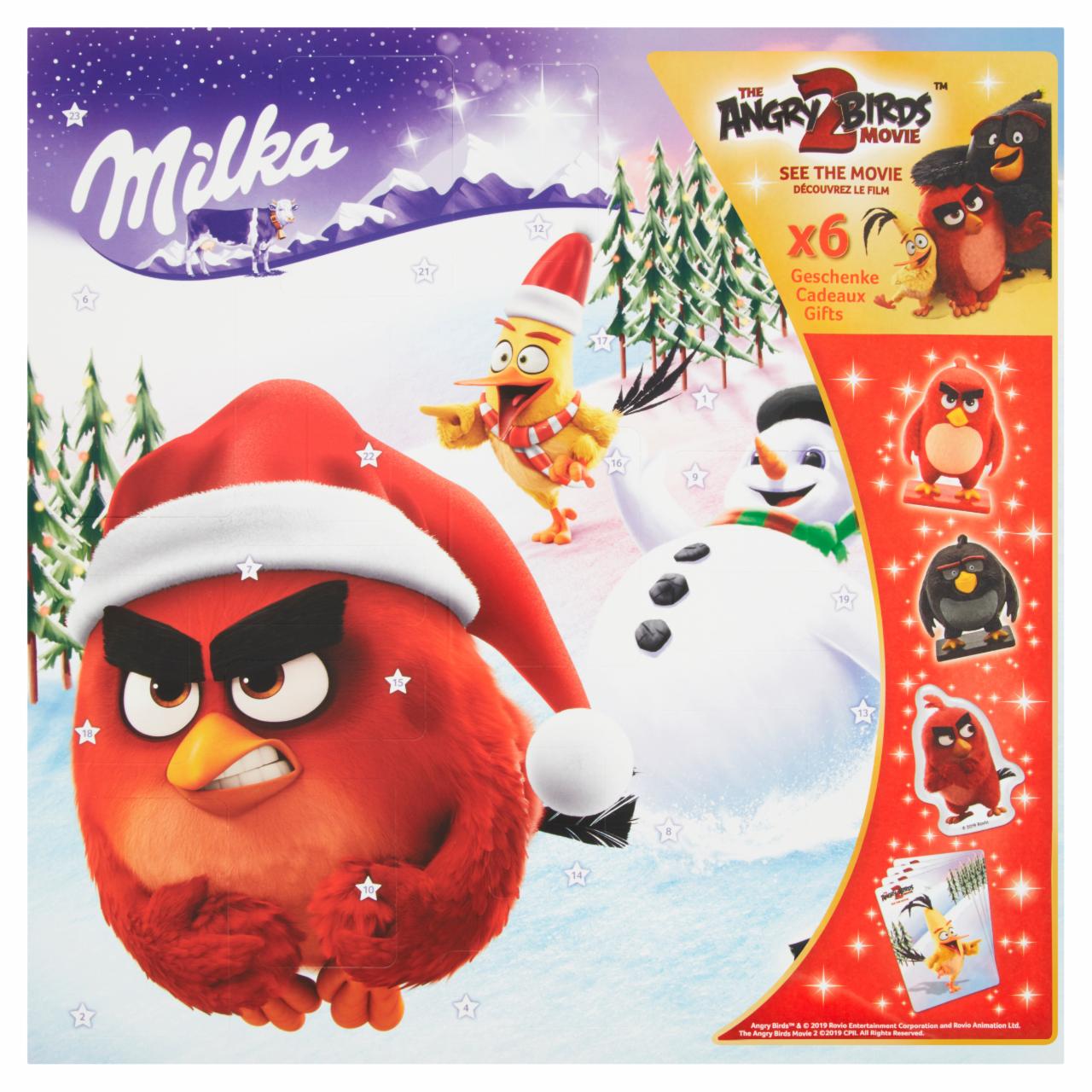 Photo - Milka Angry Birds Advent Calendar with Milk Chocolate Selection and Toys 143 g