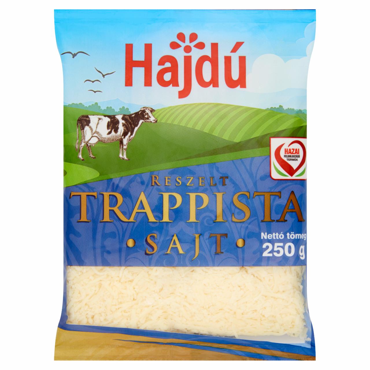 Photo - Hajdú Grated, Fat, Semi-Hard Cheese 250 g